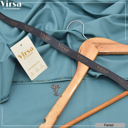 Ferozi Italian Boski Wash & Wear fabric - Virsa