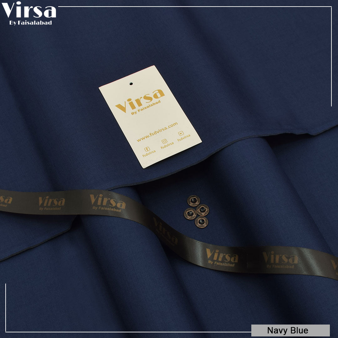 Navy Blue - Italian Boski Wash & Wear