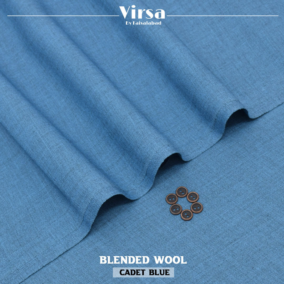 Cadet Blue Blended Wool