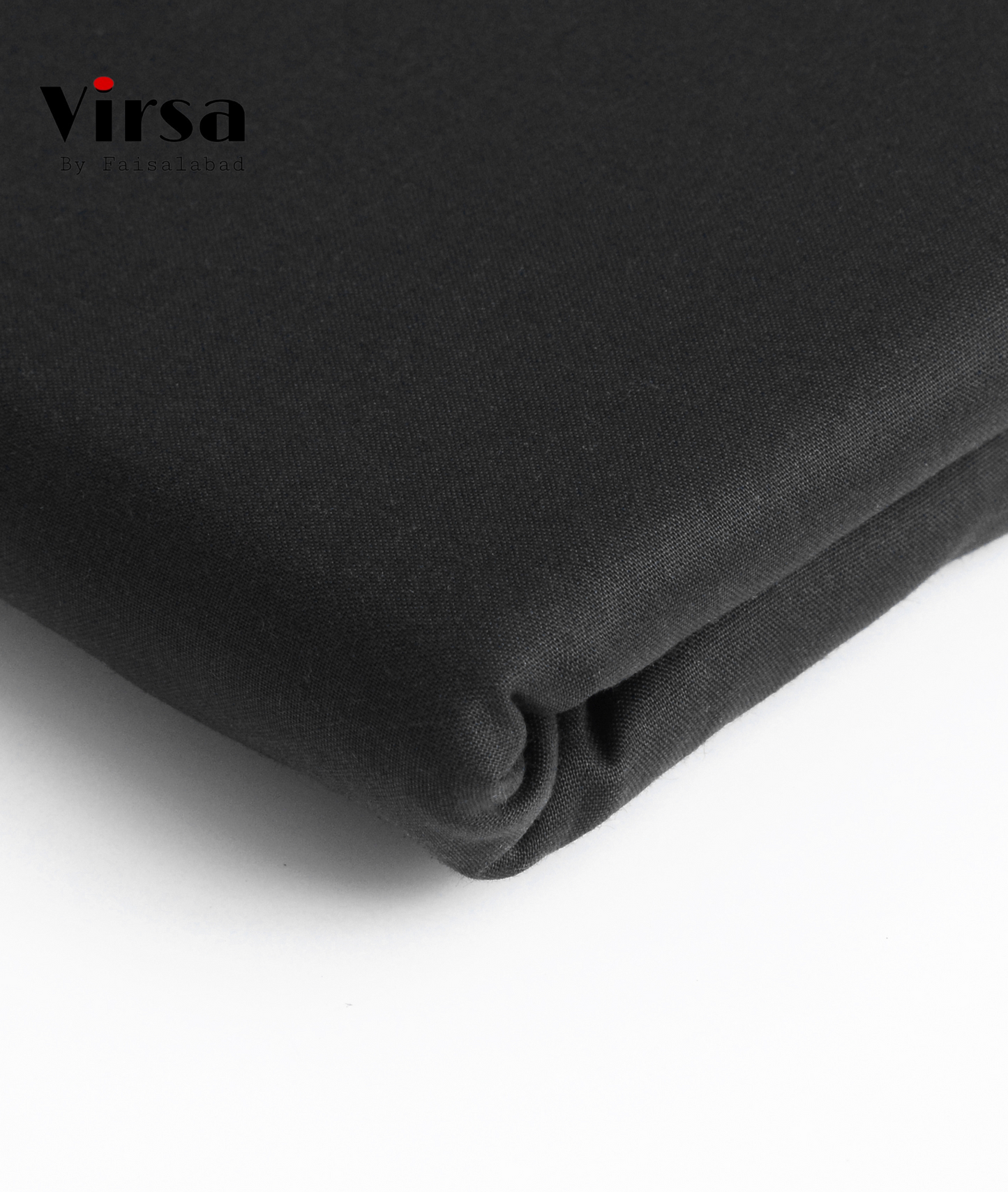 Premium Black Boski Fabric – Unstitched Summer Suit | Virsa by Faisalabad