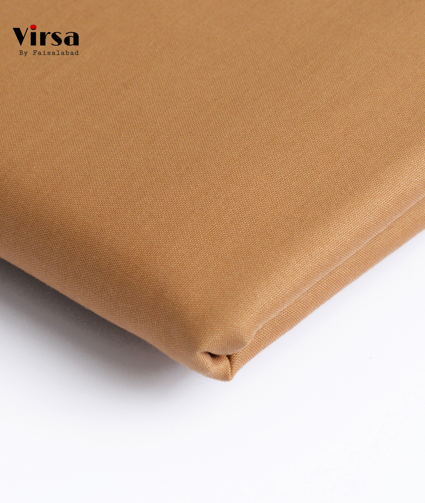 Premium Camel Brown Boski Fabric – Unstitched Summer Suit | Virsa by Faisalabad