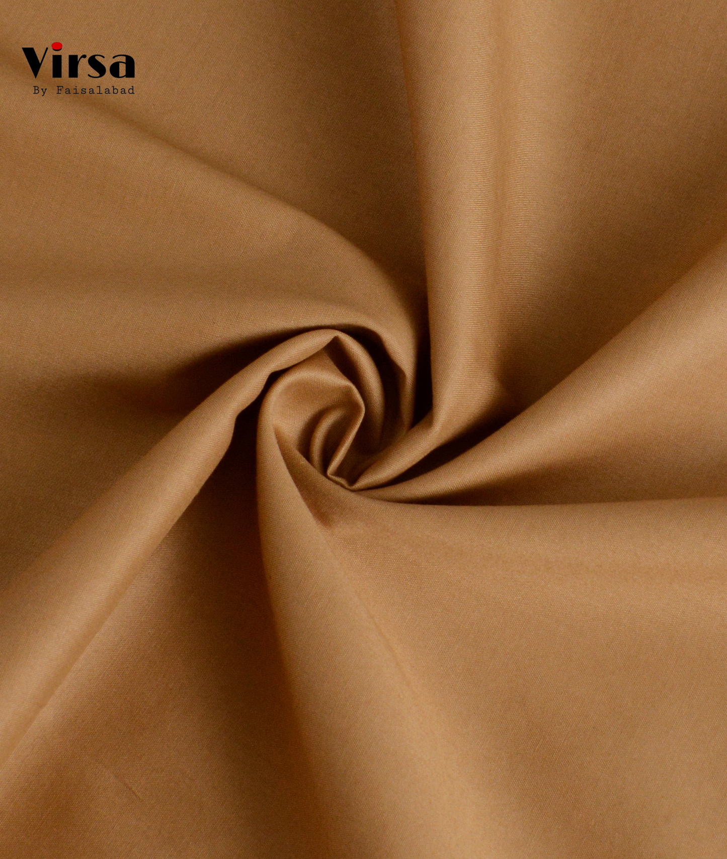 Premium Camel Brown Boski Fabric – Unstitched Summer Suit | Virsa by Faisalabad