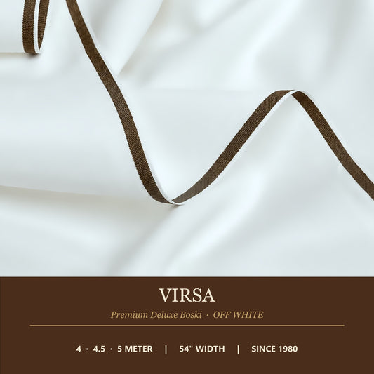 Virsa Premium Deluxe Boski Off White - 4, 4.5, 5 meter, 54 inch width, since 1980