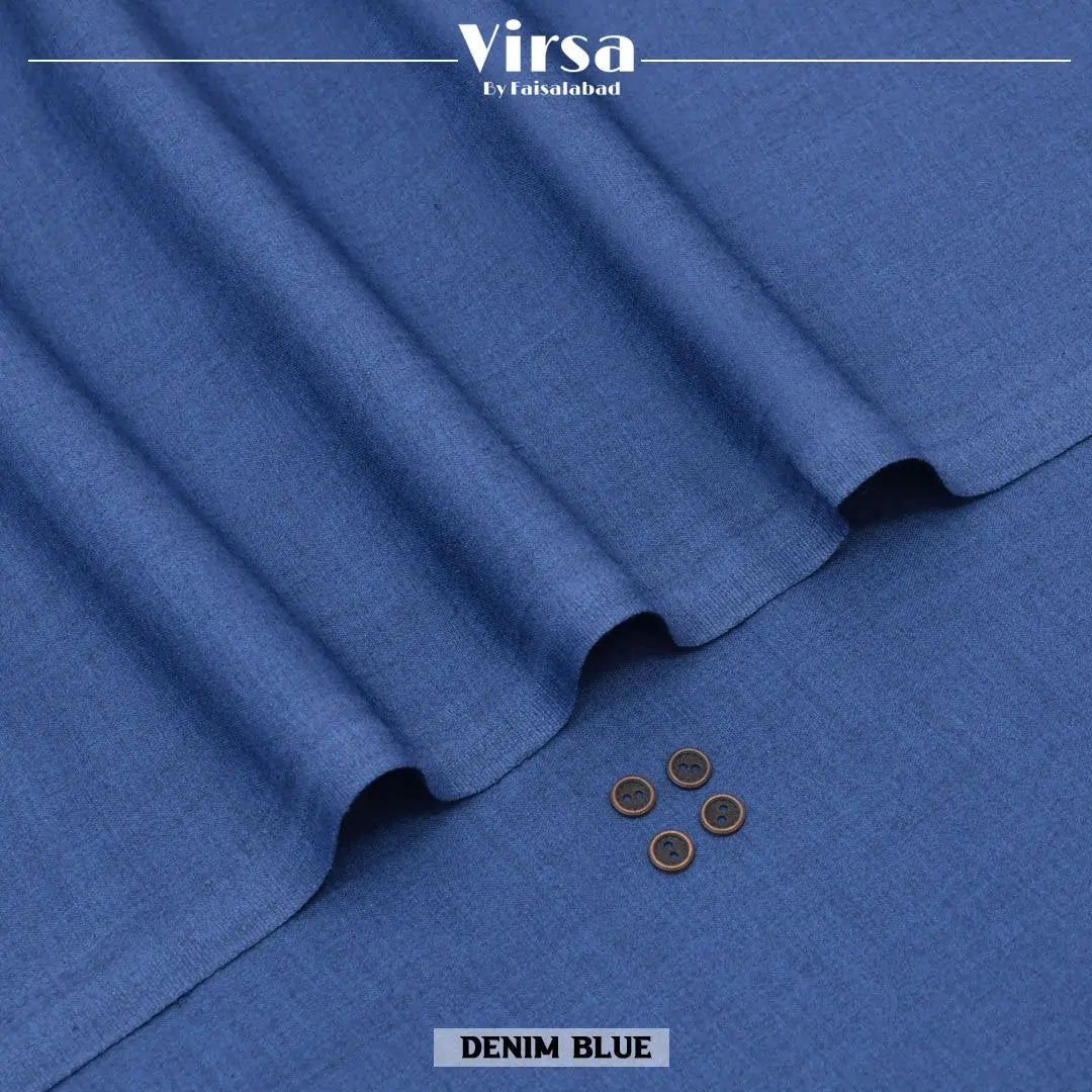 Demin Blue - Blended Wool