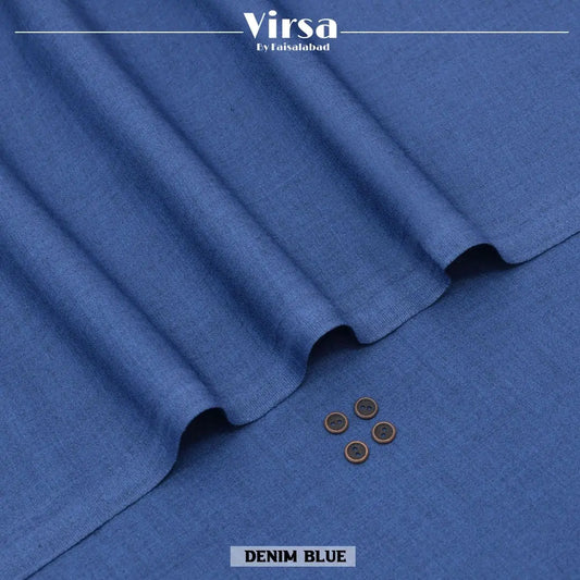 Demin Blue - Blended Wool