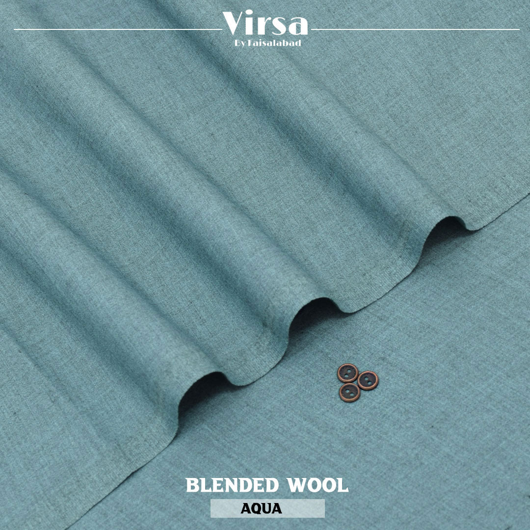 Aqua Blended Wool