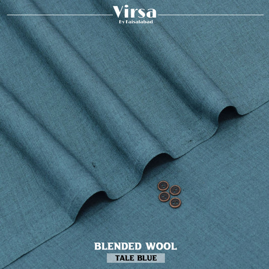 Tale Blue Blended Wool
