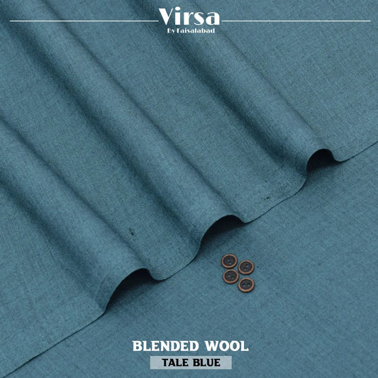 Tale Blue Blended Wool