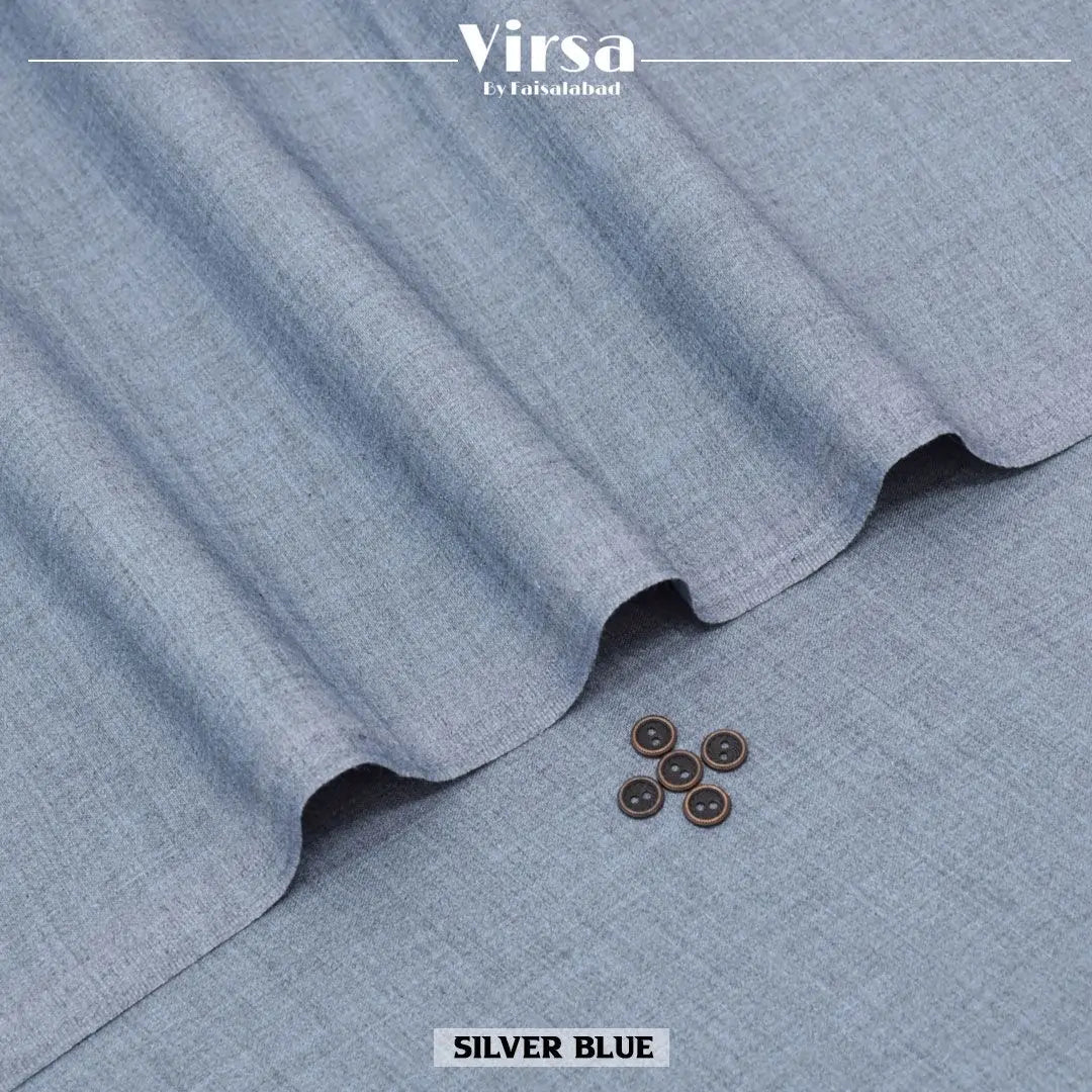 Silver Blue - Blended Wool