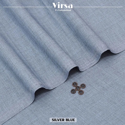 Silver Blue - Blended Wool