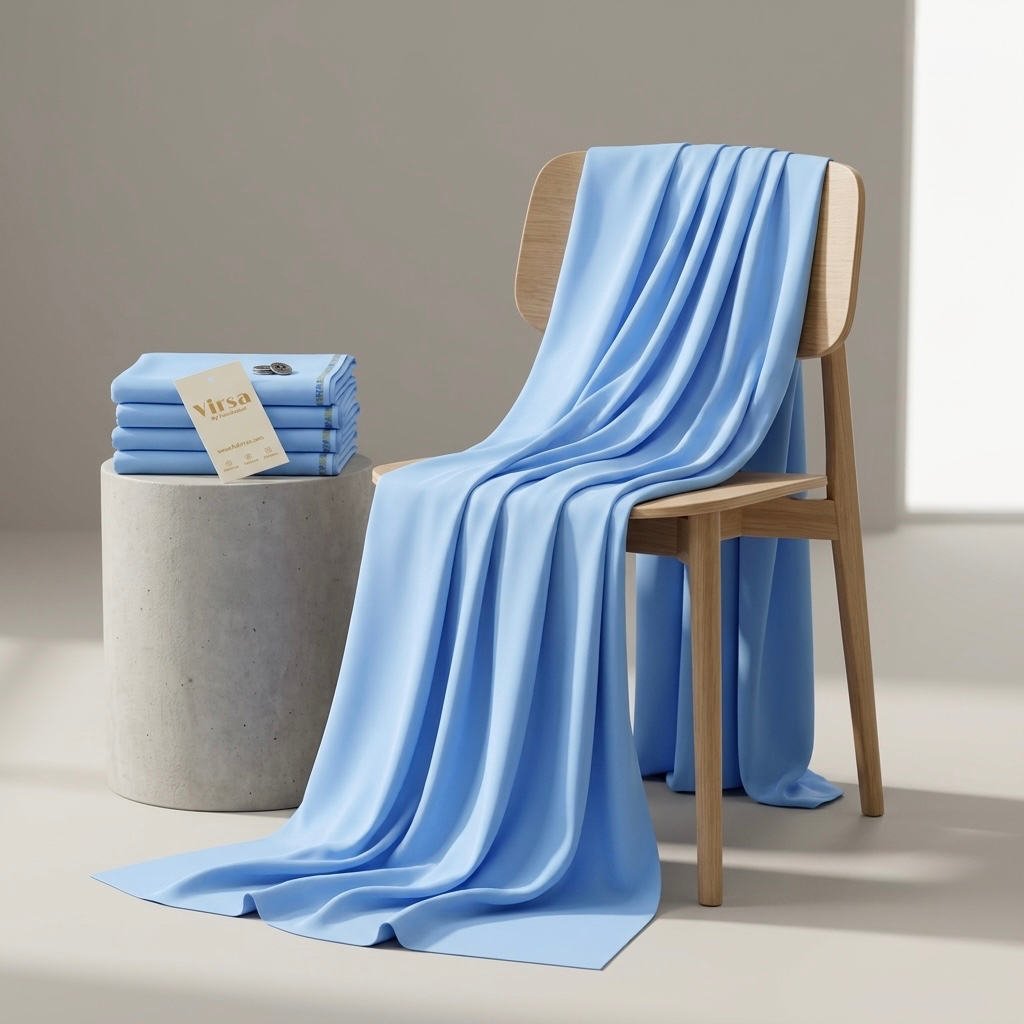 Sky Blue - Italian Boski Wash & Wear