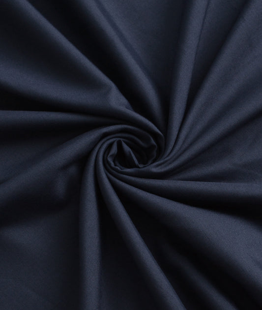 Navy Kaptan Blue Cotton Fabric – Premium Unstitched Suit Material | Virsa by Faisalabad