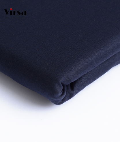Navy Blue Summer Boski – Premium Unstitched Fabric | Virsa by Faisalabad