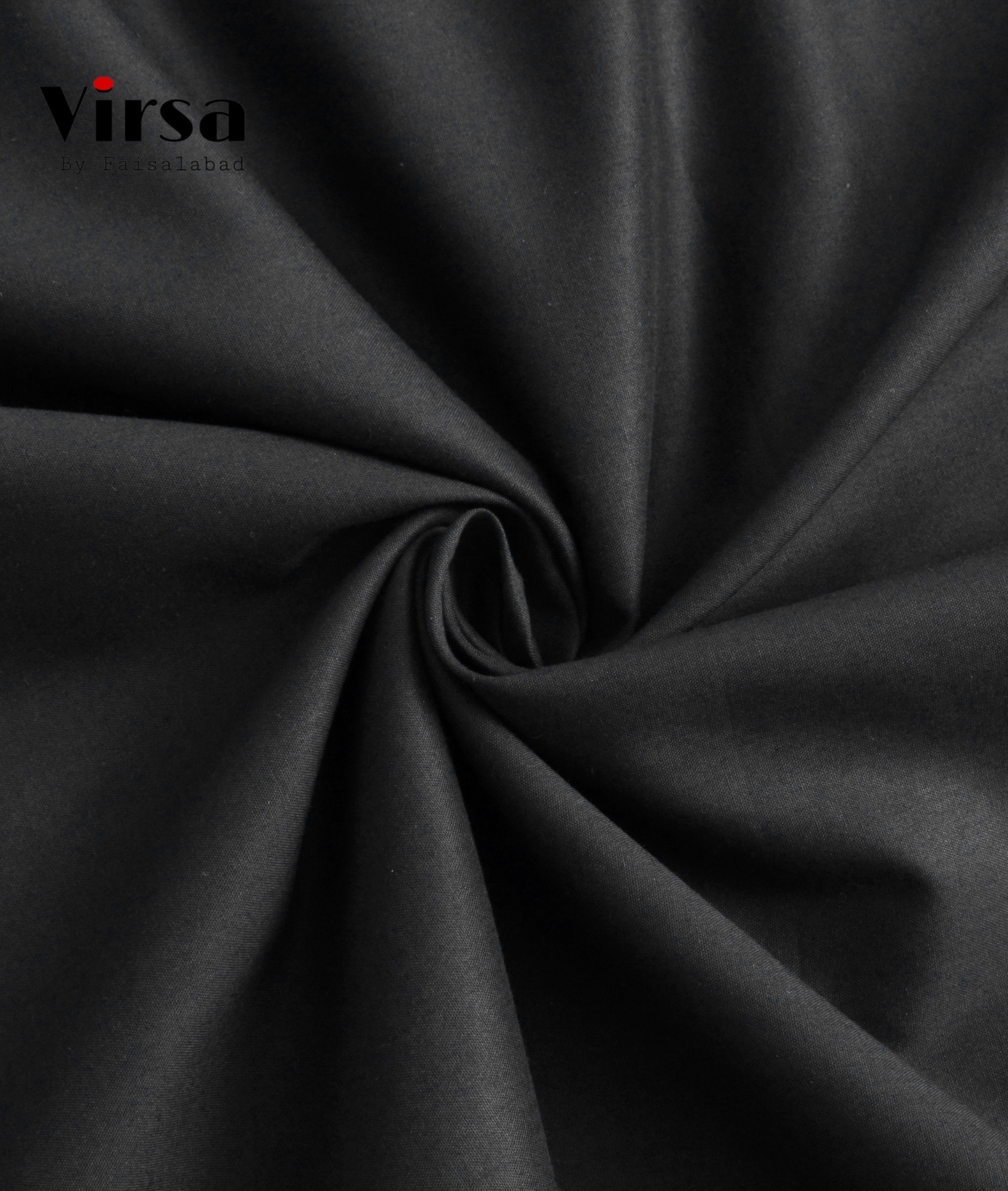 Premium Black Boski Fabric – Unstitched Summer Suit | Virsa by Faisalabad