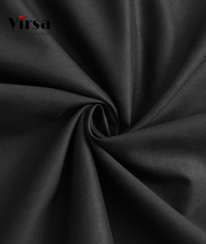Premium Black Boski Fabric – Unstitched Summer Suit | Virsa by Faisalabad