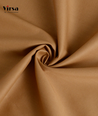 Premium Camel Brown Boski Fabric – Unstitched Summer Suit | Virsa by Faisalabad