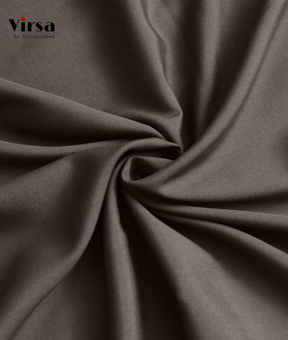 Premium Choco Brown Boski Fabric – Unstitched Summer Suit | Virsa by Faisalabad