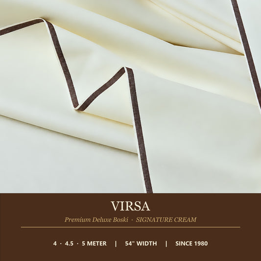 Virsa Premium Deluxe Boski Signature Cream - 4, 4.5, 5 meter, 54 inch width, since 1980