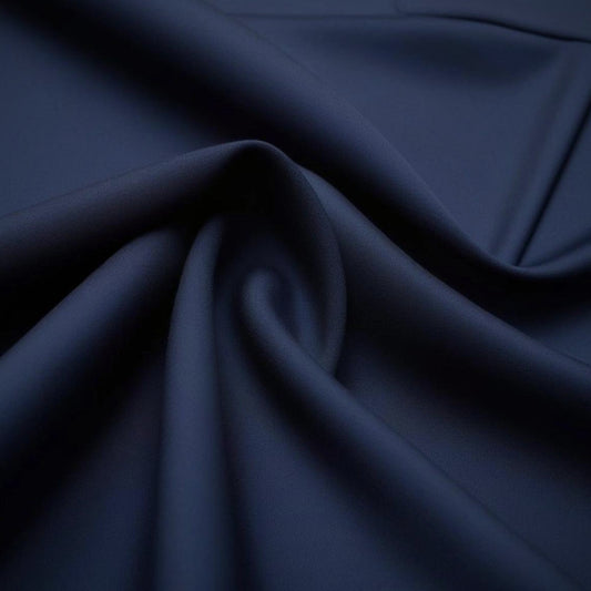 Navy Blue Premium Deluxe Boski unstitched fabric - Virsa Faisalabad